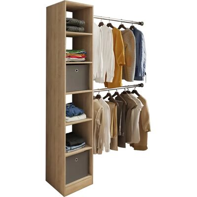 Armoire VCM Dacho - 38x194x40cm Chêne Sonoma - Publicité Armoire VCM Dacho - 38x194x40cm Chêne Sonoma - Publicité