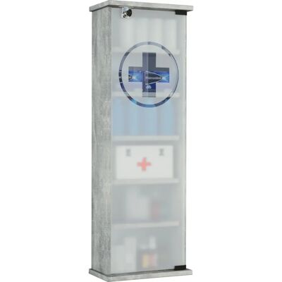VCM Omal XL Armario de Medicina - Gris - 92x31x18 cm VCM Omal XL Armario de Medicina - Gris - 92x31x18 cm