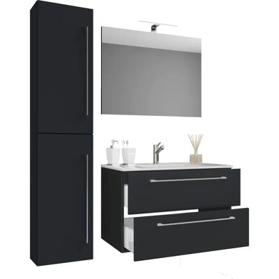 VCM Badinos Badezimmermöbel-Set - Schwarz VCM Badinos Badezimmermöbel-Set - Schwarz