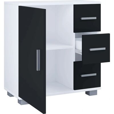 Armadio bagno Zalo XL di VCM - 3 cassetti, 1 grande porta, 2 scomparti Armadio bagno Zalo XL di VCM - 3 cassetti, 1 grande porta, 2 scomparti