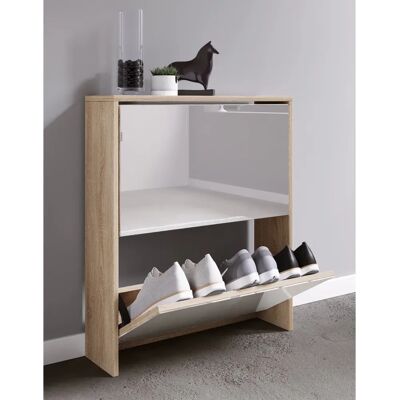 Armoire à chaussures VCM Stido L - Chêne Miel Mobilier de Rangement - Publicité Armoire à chaussures VCM Stido L - Chêne Miel Mobilier de Rangement - Publicité