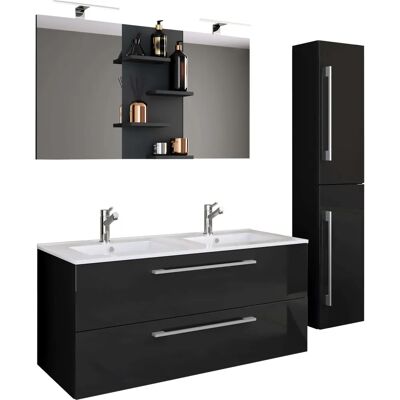 Set de Muebles de Baño VCM Budasi - Moderno, Negro, 4 piezas Set de Muebles de Baño VCM Budasi - Moderno, Negro, 4 piezas
