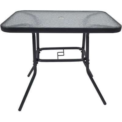 VCM Gartentisch aus Glas und Metall - Balkon- oder Gartentisch VCM Gartentisch aus Glas und Metall - Balkon- oder Gartentisch