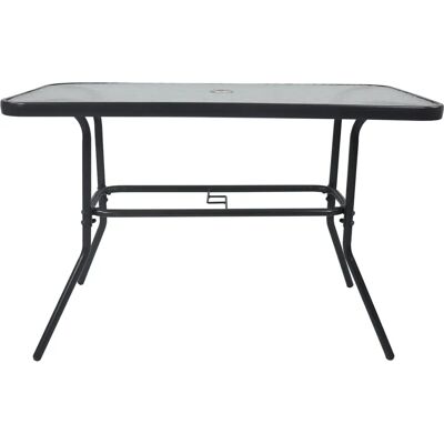 Tavolo da Giardino VCM - Rettangolare, Piano in Vetro, Antracite - Arredo da Esterni Tavolo da Giardino VCM - Rettangolare, Piano in Vetro, Antracite - Arredo da Esterni