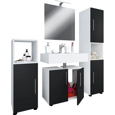 VCM Flandu Badezimmermöbelset - Modern, Feuchtigkeitsbeständig VCM Flandu Badezimmermöbelset - Modern, Feuchtigkeitsbeständig