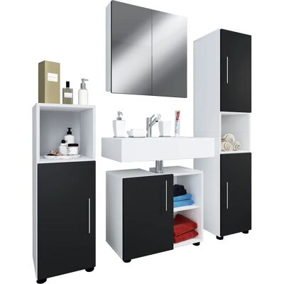 VCM Flandu Badezimmermöbelset - Modern, Robust, Einfach zu Montieren VCM Flandu Badezimmermöbelset - Modern, Robust, Einfach zu Montieren