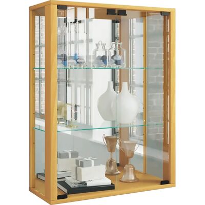 VCM Beech Wall Cabinet with Mirror - 80x60x25 cm VCM Beech Wall Cabinet with Mirror - 80x60x25 cm