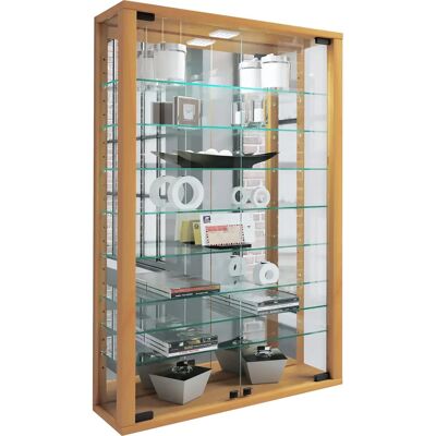 VCM Wall Cabinet Buchen Tempered Glass Modern Design - Wall Cabinet VCM Wall Cabinet Buchen Tempered Glass Modern Design - Wall Cabinet