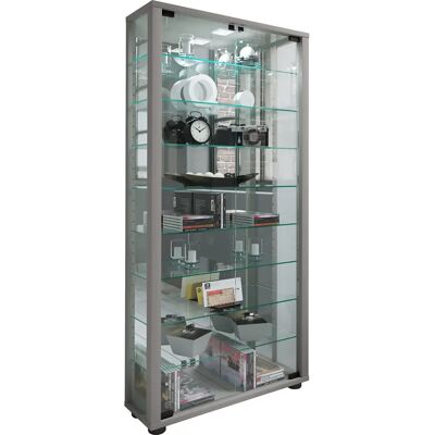 Vetrina Moderna in Specchio e Vetro Argento VCM Lumo Maxi - Vetrina Vetrina Moderna in Specchio e Vetro Argento VCM Lumo Maxi - Vetrina
