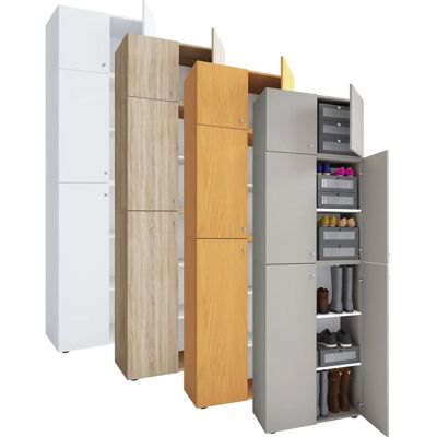 Scarpiera VCM Lona XXL - 5 Scomparti, Bianco, 70x39x223cm Scarpiera VCM Lona XXL - 5 Scomparti, Bianco, 70x39x223cm