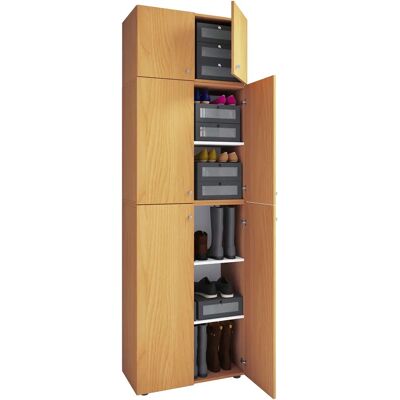 Armoire à chaussures VCM Lona XXL - Durable avec 5 compartiments - Publicité Armoire à chaussures VCM Lona XXL - Durable avec 5 compartiments - Publicité