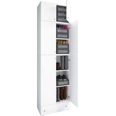 VCM Lona XXL Skoeskab - Hvid, 240x70x39 cm VCM Lona XXL Skoeskab - Hvid, 240x70x39 cm