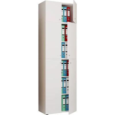 Armoire de bureau VCM avec 3 étagères - Classeur - Publicité Armoire de bureau VCM avec 3 étagères - Classeur - Publicité