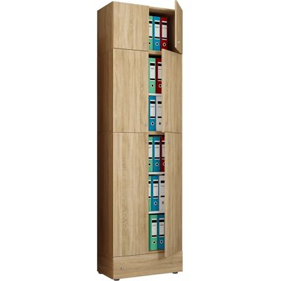 Armoire de bureau VCM Sonoma avec 3 étagères - XXL XXL - Publicité Armoire de bureau VCM Sonoma avec 3 étagères - XXL XXL - Publicité