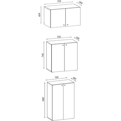 VCM Lona XXL Kleiderschrank - 6 Türen, Verstellbare Regale, Modernes Design VCM Lona XXL Kleiderschrank - 6 Türen, Verstellbare Regale, Modernes Design