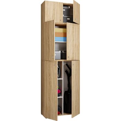 Armoire multifonction VCM Sonoma-Eiche - 223cm - Publicité Armoire multifonction VCM Sonoma-Eiche - 223cm - Publicité