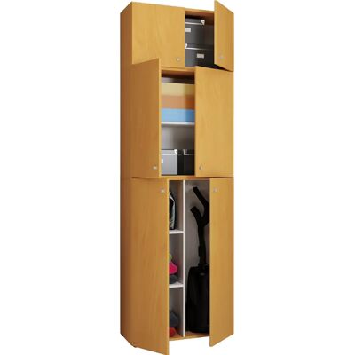 Armario de almacenamiento VCM Lona XXL - Marrón, 70x39x223cm Armario de almacenamiento VCM Lona XXL - Marrón, 70x39x223cm