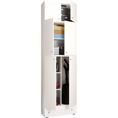 Armadio di stoccaggio VCM Lona XXL - Bianco - 6 scomparti Armadio di stoccaggio VCM Lona XXL - Bianco - 6 scomparti