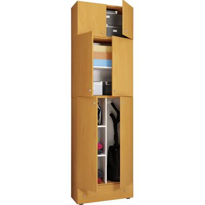 VCM Lona XXL Staubschrankschrank mit Schublade & Aufsatz - Braun VCM Lona XXL Staubschrankschrank mit Schublade & Aufsatz - Braun