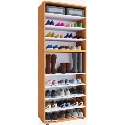 Armadio Scarpe VCM Lona - 9 Scomparti - Marrone - Conservazione Scarpe Armadio Scarpe VCM Lona - 9 Scomparti - Marrone - Conservazione Scarpe