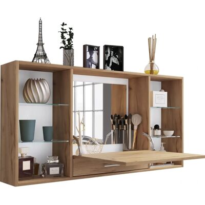 Møbel24 Teala Wandmontiertes Konsoll mit Spiegel - Skandinavisches Design Møbel24 Teala Wandmontiertes Konsoll mit Spiegel - Skandinavisches Design