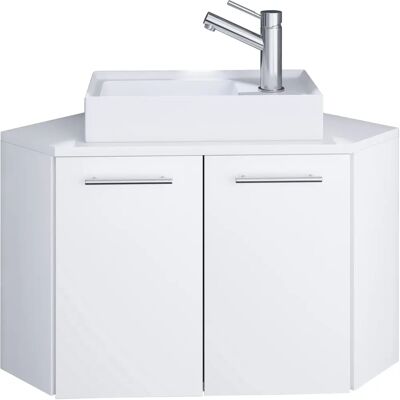 VCM Vilosa Modern Bathroom Set - White - Corner 2-piece VCM Vilosa Modern Bathroom Set - White - Corner 2-piece