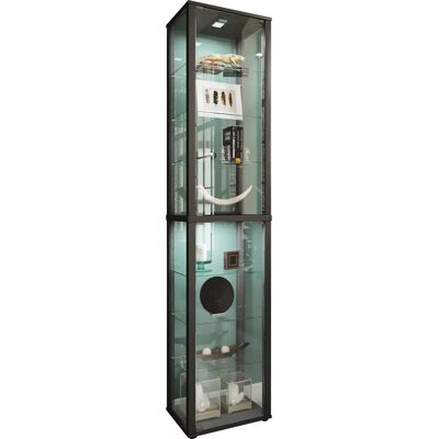 VCM Kavisa XL Sort Moderne Glasdisplayskabinet - Vitrine VCM Kavisa XL Sort Moderne Glasdisplayskabinet - Vitrine