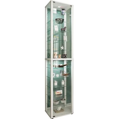 VCM Kavisa XXL Weiße Glasvitrine - Vitrine VCM Kavisa XXL Weiße Glasvitrine - Vitrine