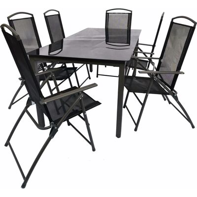 Set di Mobili da Giardino VCM 7 Pezzi - Tavolo e Sedie Set di Mobili da Giardino VCM 7 Pezzi - Tavolo e Sedie