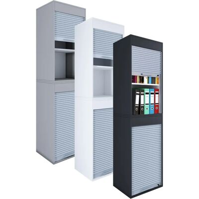 Armoire de bureau blanche VCM - XL, 50x40x186 cm - Publicité Armoire de bureau blanche VCM - XL, 50x40x186 cm - Publicité