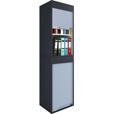 Armoire de bureau VCM Aktos XL avec serrure - 3 étagères - Publicité Armoire de bureau VCM Aktos XL avec serrure - 3 étagères - Publicité