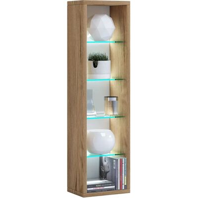 VCM Rasato Holz Bücherregal - Verstellbare Fachböden, 77x21x14cm VCM Rasato Holz Bücherregal - Verstellbare Fachböden, 77x21x14cm