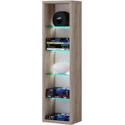 Étagère murale VCM Sonoma-Eiche - Rangement moderne pour 102 CD/DVD - Publicité Étagère murale VCM Sonoma-Eiche - Rangement moderne pour 102 CD/DVD - Publicité