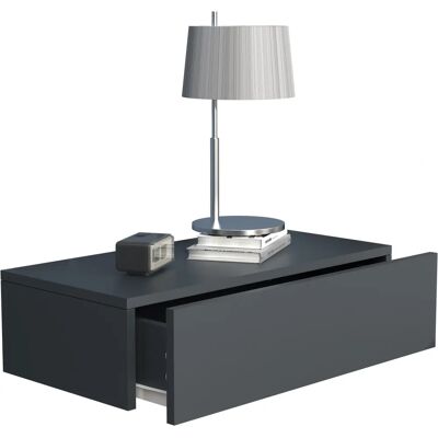 Étagère Murale VCM Usal - 60cm Anthracite - Niche Murale - Publicité Étagère Murale VCM Usal - 60cm Anthracite - Niche Murale - Publicité