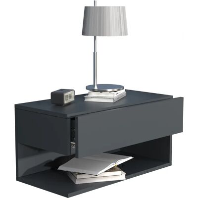 Comodino VCM XL 60cm Anthracite Mensola a muro Comodino VCM XL 60cm Anthracite Mensola a muro
