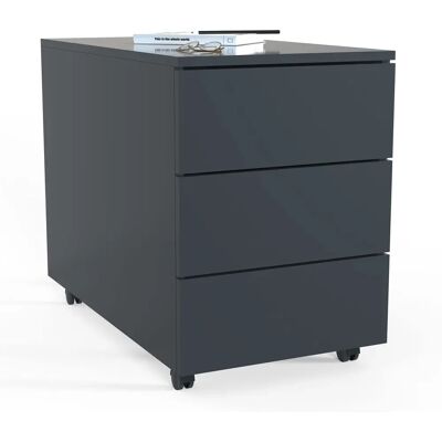 VCM Dalosa Aufbewahrungsbehälter - Anthrazit, 3 Schubladen, 39x70x55 cm VCM Dalosa Aufbewahrungsbehälter - Anthrazit, 3 Schubladen, 39x70x55 cm