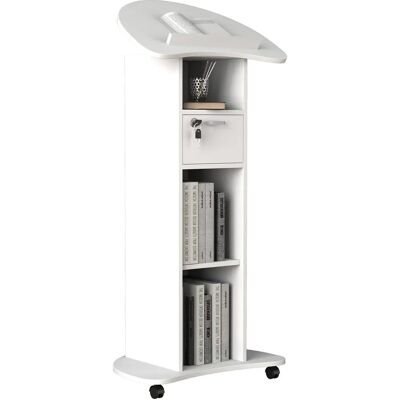 Escritorio de pie ajustable blanco VCM - Redola T Escritorio de pie ajustable blanco VCM - Redola T