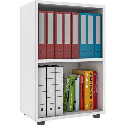 VCM Ulas Büroregal - 2 Fächer, Weiß, 49x32x74 cm VCM Ulas Büroregal - 2 Fächer, Weiß, 49x32x74 cm