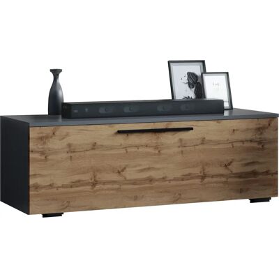 Mobili TV VCM Arila M - 115x40x39 cm, Noce/Acero Mobili TV VCM Arila M - 115x40x39 cm, Noce/Acero