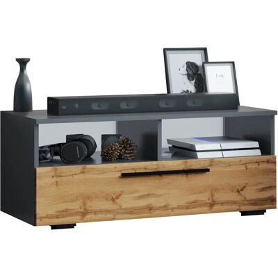 VCM Arila L TV Möbel - Anthrazit / Honig-Eiche - 39x95x40cm VCM Arila L TV Möbel - Anthrazit / Honig-Eiche - 39x95x40cm