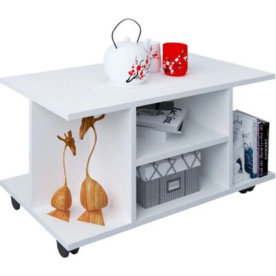 Tavolino VCM Findula Bianco Spazio Moderno 40x80x40cm Tavolino VCM Findula Bianco Spazio Moderno 40x80x40cm