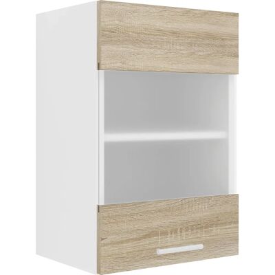 Mobiletto a Parete VCM - Porta in Vetro Satinato - Armadio Cucina Moderno Mobiletto a Parete VCM - Porta in Vetro Satinato - Armadio Cucina Moderno