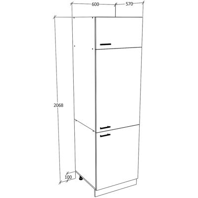 Armadio da Cucina VCM Esilo Bianco - Larghezza 60cm Armadio da Cucina VCM Esilo Bianco - Larghezza 60cm