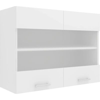 VCM Esilo Wandschrank - 2 Glasschiebetüren - Weiß VCM Esilo Wandschrank - 2 Glasschiebetüren - Weiß