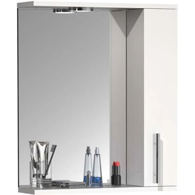 VCM Lisalo M Fürdőszobai tükörszekrény - 60cm Fehér VCM Lisalo M Fürdőszobai tükörszekrény - 60cm Fehér