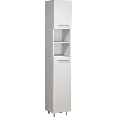 VCM Lisalo Badschrank - 170cm hoch, weiß, 2 Türen, 4 Ablagen VCM Lisalo Badschrank - 170cm hoch, weiß, 2 Türen, 4 Ablagen