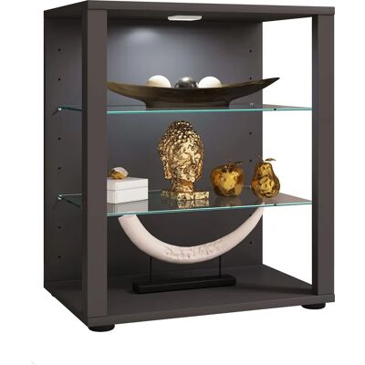 Vetrina Aperta Glasol S - 52x60x35cm, Grigio Vetrina Aperta Glasol S - 52x60x35cm, Grigio
