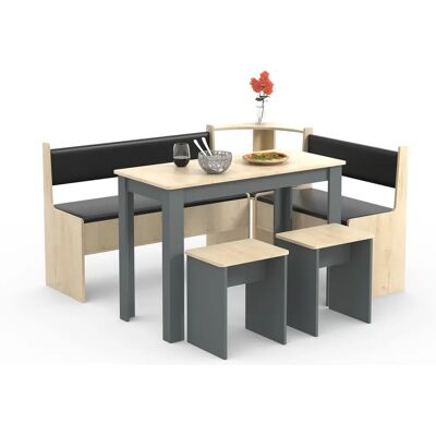 Juego de Comedor VCM Esal Maxi - Espacio Ahorrador - Antracita Juego de Comedor VCM Esal Maxi - Espacio Ahorrador - Antracita