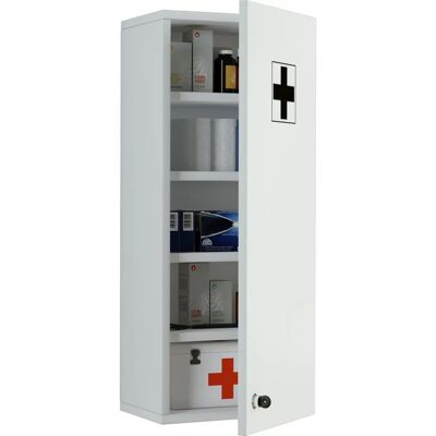 Armoire à Médicaments Medisa L - Blanc, 70x27x19 cm - Publicité Armoire à Médicaments Medisa L - Blanc, 70x27x19 cm - Publicité