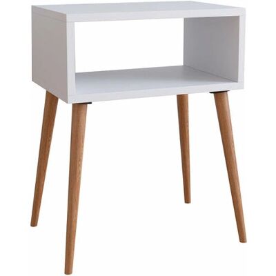 VCM Morgenthaler Nachttisch - Modern Retro - Weiß - Beistelltisch VCM Morgenthaler Nachttisch - Modern Retro - Weiß - Beistelltisch